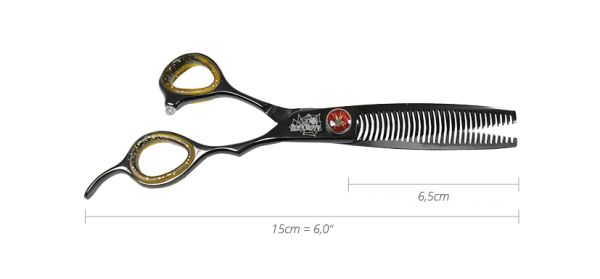 Black Widow Black Titanium Effilierschere